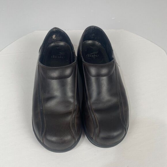 Dansko‎ Womens Size 40 Slip On US 9.5-10 Clog Shoes Brown Nurse Slip Resistant - Picture 4 of 15